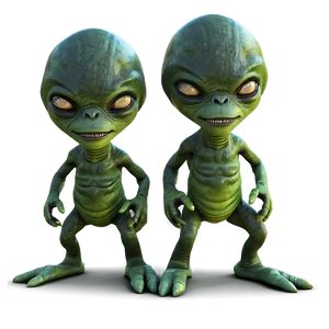 Cartoon Alien On Adventure PNG Lar81 PNG