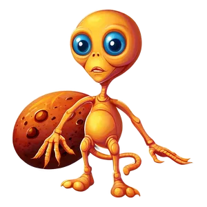 Cartoon Alien On Mars PNG 06292024 PNG
