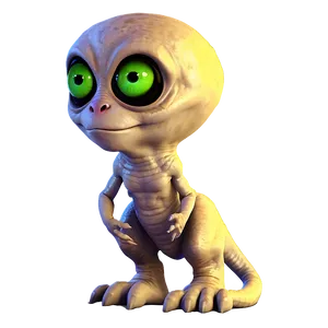Cartoon Alien Pet PNG Wvh