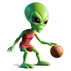 Cartoon Alien Playing Sports PNG Ndx PNG