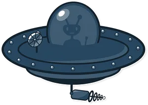 Cartoon Alien Spaceship