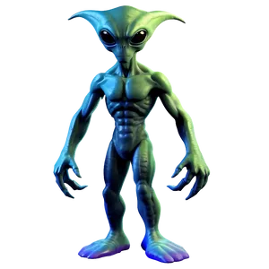 Cartoon Alien With Antenna PNG Udw PNG