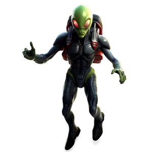 Cartoon Alien With Jetpack PNG 10 PNG
