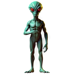 Cartoon Alien With Ufo Png 06292024 PNG image