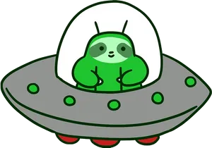 Cartoon Alienin Spaceship.png PNG image