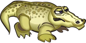Cartoon Alligator Illustration