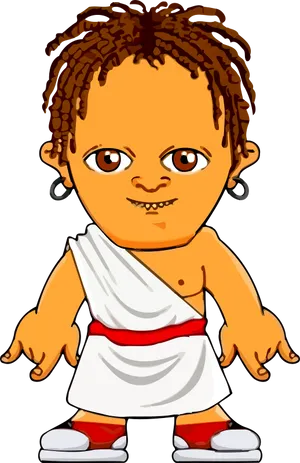 Cartoon Ancient Warrior Character.png PNG image
