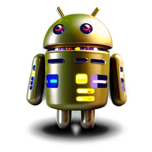 Cartoon Android Character PNG 05062024