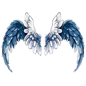 Cartoon Angel Wings Artwork PNG Noc36