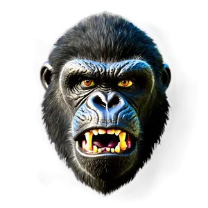 Cartoon Angry Gorilla PNG Qtj PNG