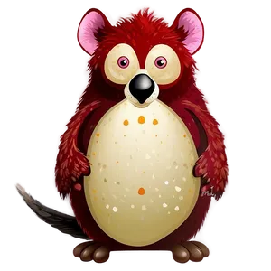 Cartoon Animal Artistic Talent Png Nwt PNG image