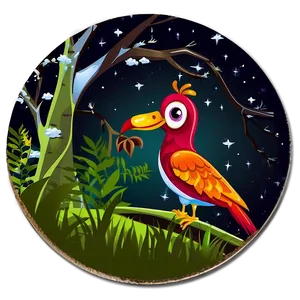 Cartoon Animal Coaster PNG Hjs81 PNG