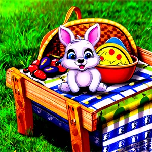 Cartoon Animal Picnic Scene PNG 69 PNG