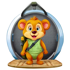 Cartoon Animal Travel Explorer Png Far39 PNG image