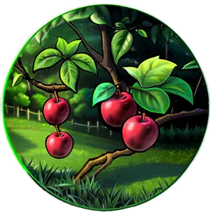 Cartoon Apple Orchard Png Jef42 PNG image