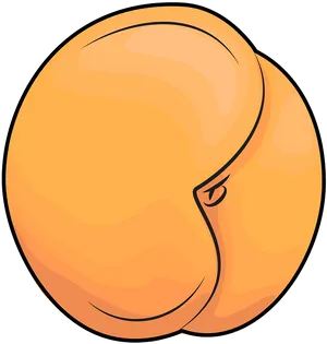 Cartoon Apricot Graphic PNG image