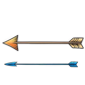 Cartoon Arrow Drawing Png 06122024 PNG image