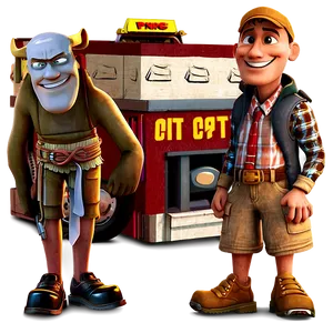 Cartoon Art PNG Xsc89