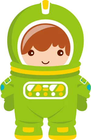 Cartoon Astronaut Character