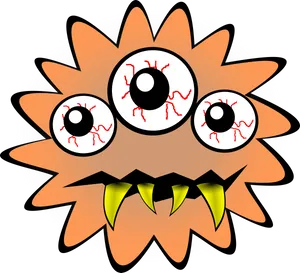 Cartoon Bacteria Character