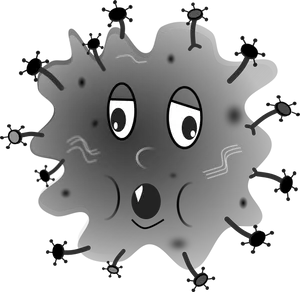 Cartoon Bacteria Character