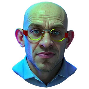 Cartoon Bald Guy PNG 46