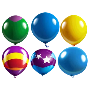 Cartoon Balloons PNG 28