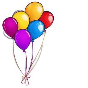 Cartoon Balloons PNG Nsn