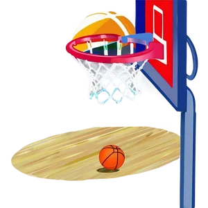 Cartoon Basketball Arena Png 06212024 PNG image