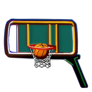 Cartoon Basketball Hoop Png 06212024 PNG image