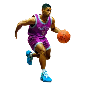 Cartoon Basketball Player Dribbling Png 85 PNG image