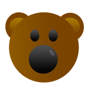 Cartoon Bear Face Emoji