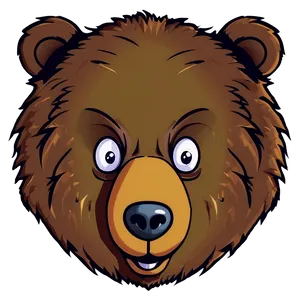 Cartoon Bear Face Png Mqw PNG image