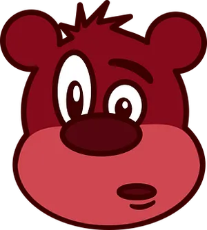 Cartoon Bear Face Vector