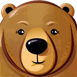 Cartoon Bear Head Clipart PNG Isj84 PNG