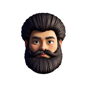 Cartoon Beard Avatar Png 06272024 PNG image