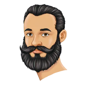 Cartoon Beard Png 06272024 PNG image