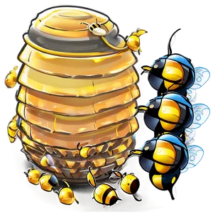 Cartoon Beehive Png 79 PNG image