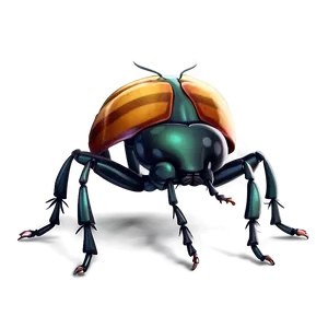 Cartoon Beetle Character PNG Mnv45