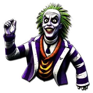 Cartoon Beetlejuice Figure PNG 35