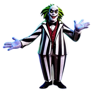 Cartoon Beetlejuice Figure PNG Otc8
