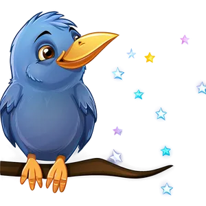Cartoon Bird And Stars PNG 62 PNG