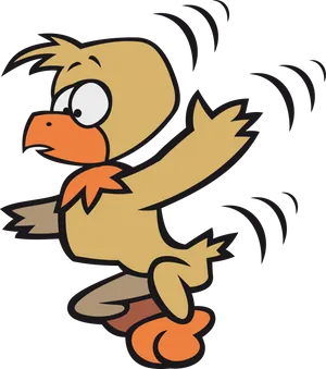 Cartoon Bird Character Illustration PNG image