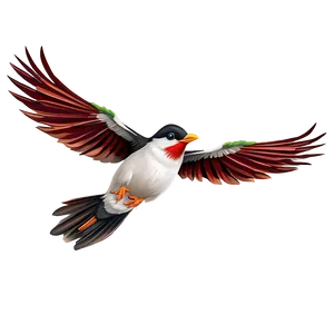 Cartoon Bird In Flight PNG Okv4 PNG
