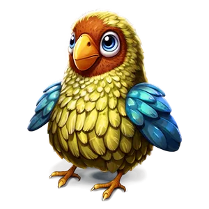 Cartoon Bird In Sweater PNG Prx34 PNG