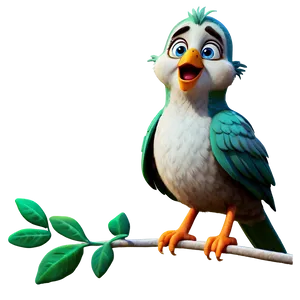 Cartoon Bird Singing Png Rmy83 PNG image