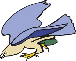 Cartoon Birdin Flight