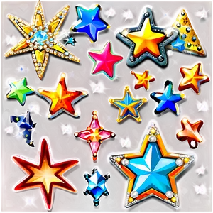 Cartoon Bling Stars Png 77 PNG image