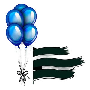 Cartoon Blue Balloons Png 06122024 PNG image