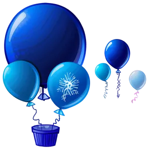 Cartoon Blue Balloons Png 62 PNG image